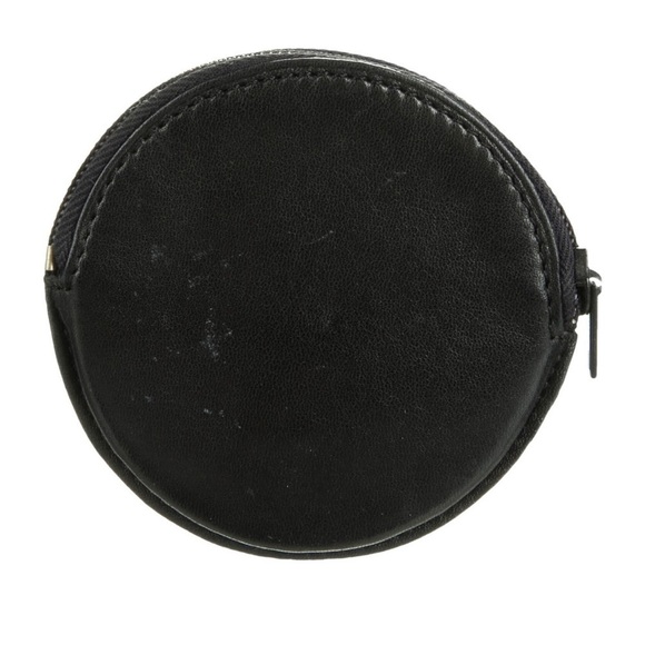 Loewe Anagram Logo Leather Coin Pouch Round Black - Picture 3 of 4